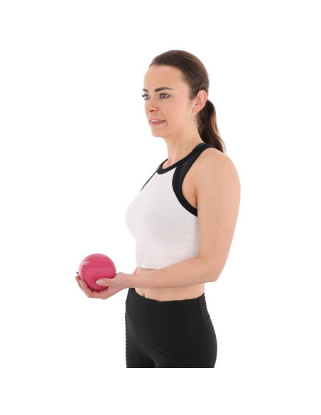 Piłka wagowa z obciążeniem 0,5kg różowa enero fit