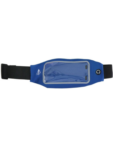 Sportowa wodoszczelna saszetka nerka do biegania okienko na telefon dunlop niebieska