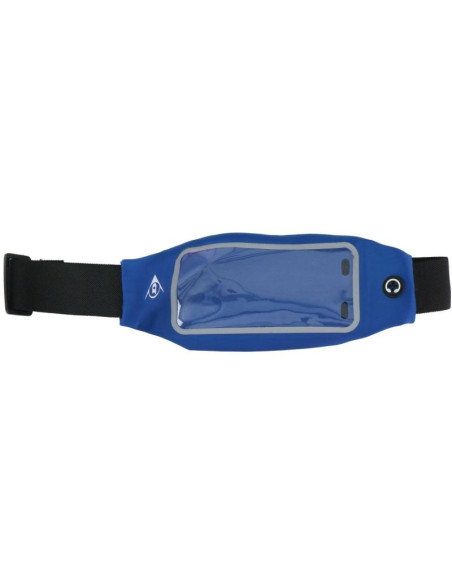 Sportowa wodoszczelna saszetka nerka do biegania okienko na telefon dunlop niebieska