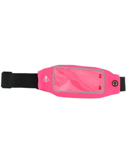 Sportowa wodoszczelna saszetka nerka do biegania okienko na telefon dunlop różowa