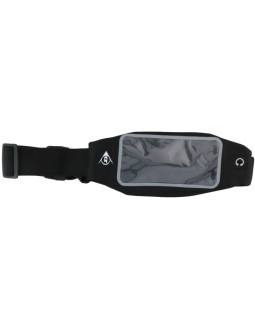 Sportowa wodoszczelna saszetka nerka do biegania okienko na telefon dunlop czarna