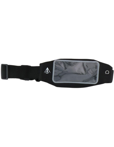 Sportowa wodoszczelna saszetka nerka do biegania okienko na telefon dunlop czarna