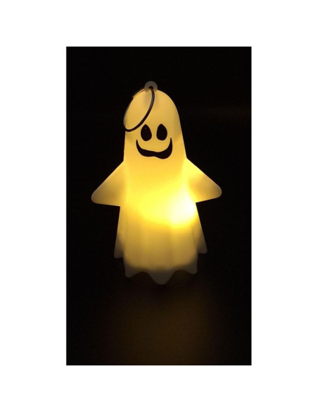 Zawieszka breloczek dekoracyjny duch led uśmiechnięty