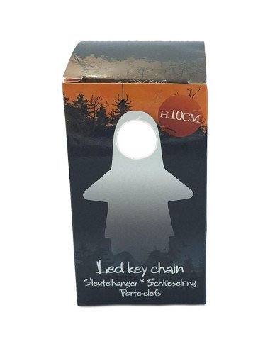 Zawieszka breloczek dekoracyjny duch led uśmiechnięty