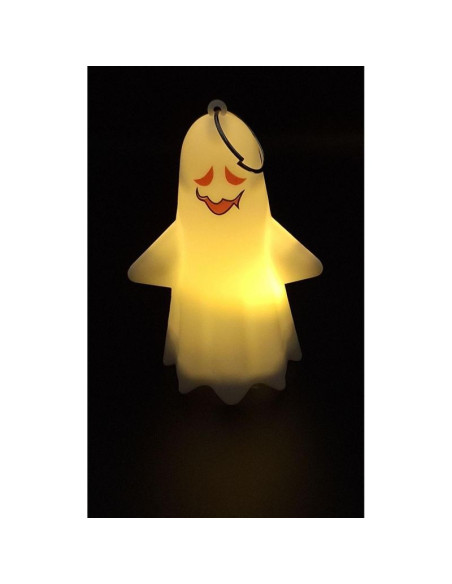 Zawieszka breloczek dekoracyjny duch led czerwone oczy