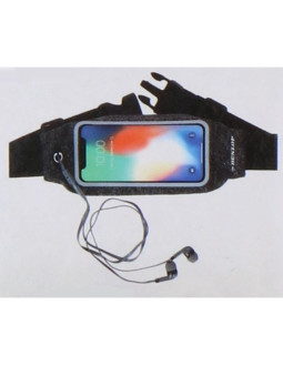 Sportowa wodoszczelna saszetka nerka do biegania okienko na telefon dunlop żółty 2