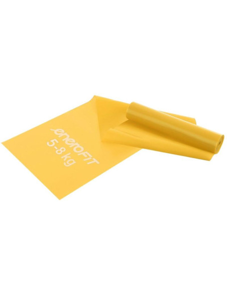 Taśma treningowa do ćwiczeń pilates 2000x150x0,25mm 5-8kg żółta