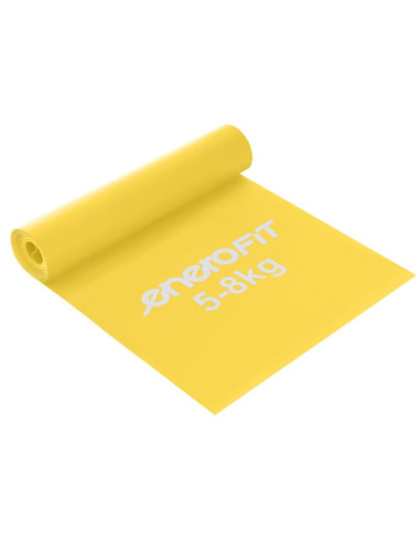 Taśma treningowa do ćwiczeń pilates 2000x150x0,25mm 5-8kg żółta