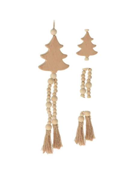 Zawieszka dekoracyjna boho eco natura drewniana choinka