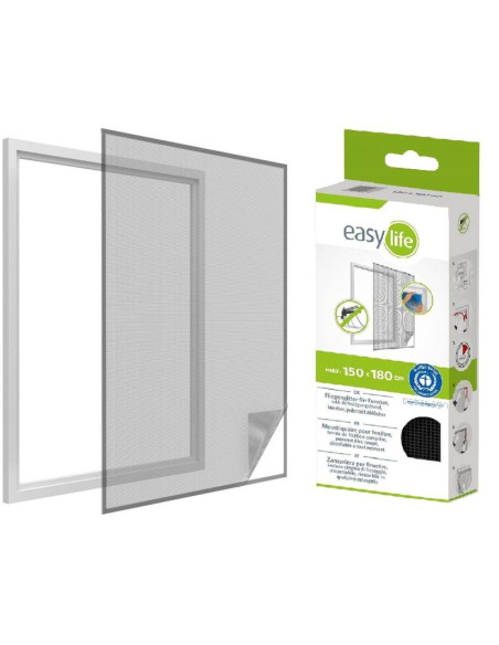 Moskitiera okno 150x180 czarna poliester+taśma rzep