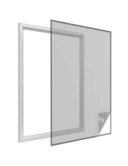 Moskitiera okno 150x180 czarna poliester+taśma rzep 2