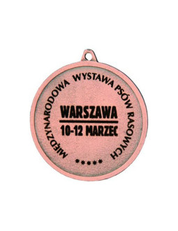 Medal brązowy z miejscem na emblemat 25 mm - medal stalowy z grawerowaniem laserem- rmi