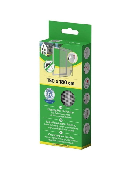 Moskitiera okno 150x180 biała poliester+taśma rzep