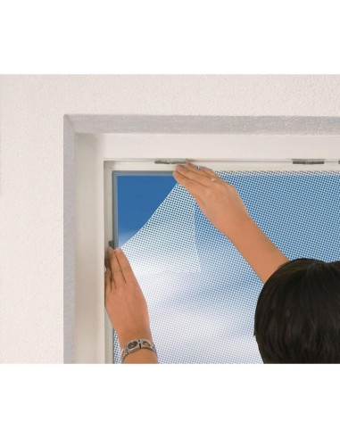 Moskitiera okno 150x180 biała poliester+taśma rzep