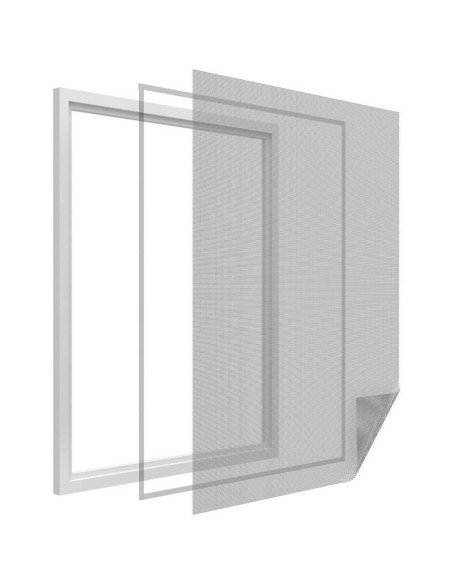 Moskitiera okno 150x180 biała poliester+taśma rzep