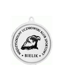 Medal metalowy z grawerowaniem laserem- rmi