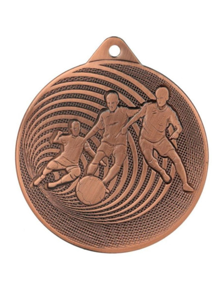 Medal metalowy piłka nożna fi 70 mmc3070 - brąz