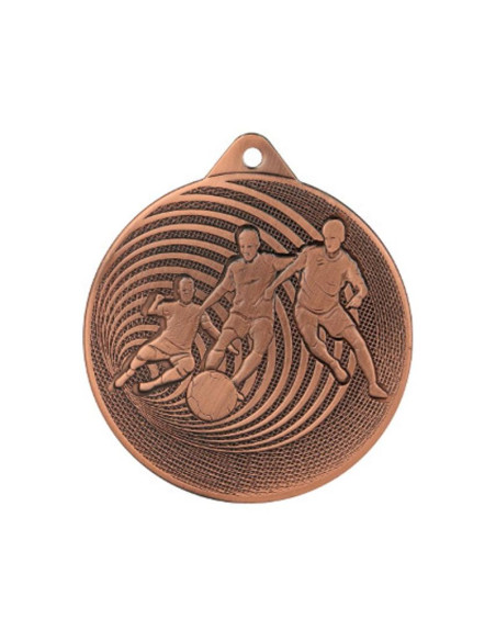 Medal metalowy piłka nożna fi 70 mmc3070 - brąz