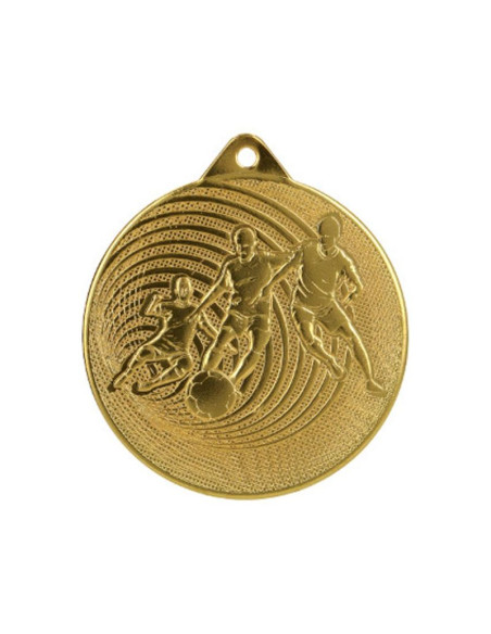 Medal metalowy piłka nożna fi 70 mmc3070 - złoto