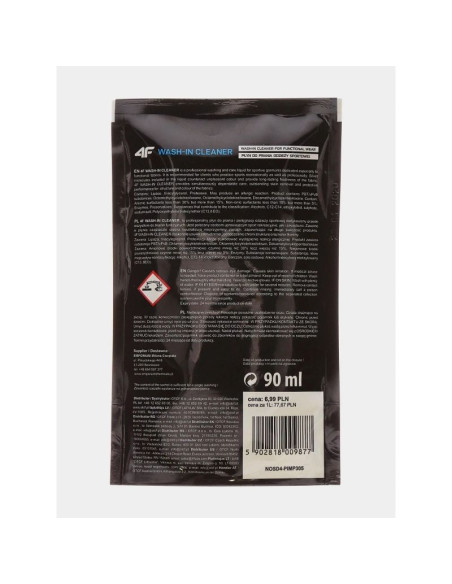 Płyn (90ml) do prania odzieży sportowej 4f
