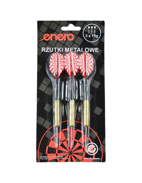 Rzutki lotki metalowe dart 18g kpl.3szt enero
