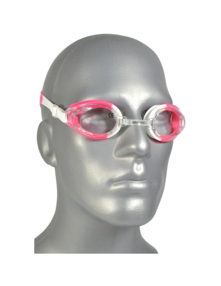 Okularki pływackie z zatyczkami enero różowe
