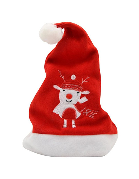 Czapka mikołaja klasyczna 30x40cm renifer