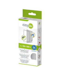 Moskitiera okno 130x150 biała poliester+taśma rzep 2