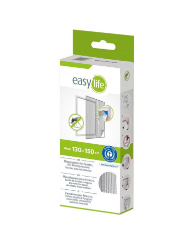 Moskitiera okno 130x150 biała poliester+taśma rzep