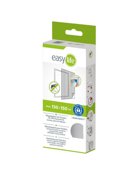 Moskitiera okno 130x150 biała poliester+taśma rzep