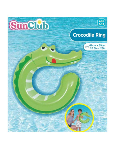 Kółko do pływania zwierzątka 68x59cm krokodyl 35448