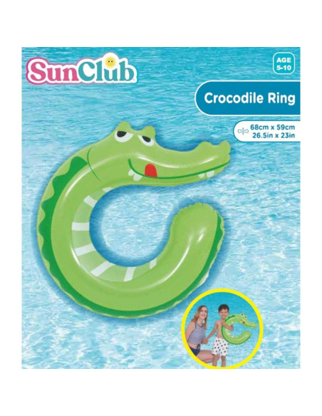 Kółko do pływania zwierzątka 68x59cm krokodyl 35448