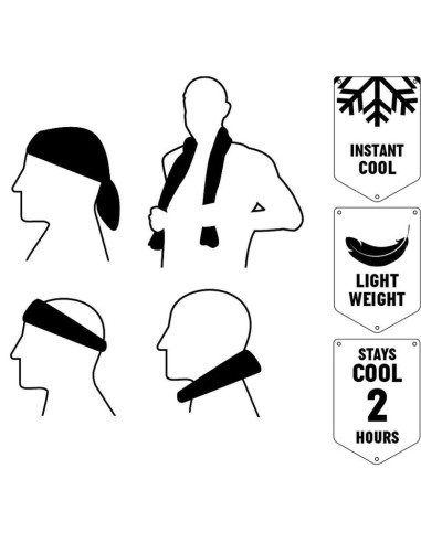 Ręcznik chłodzący sportowy 90x30cm umbro czerwony