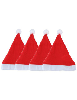 Czapka mikołaja - zestaw 4szt
