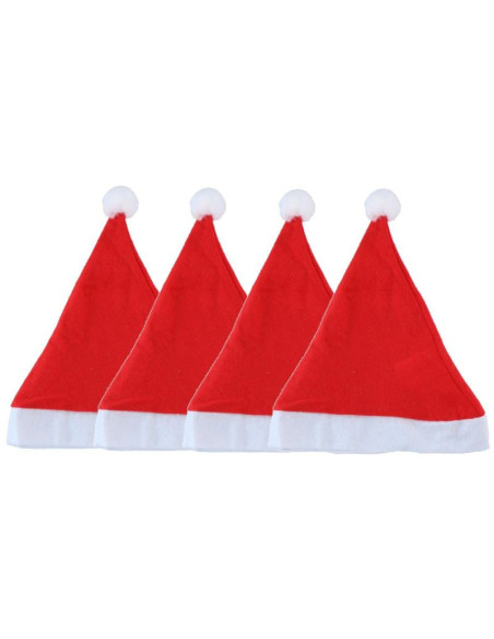 Czapka mikołaja - zestaw 4szt