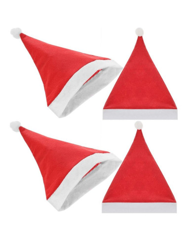 Czapka mikołaja - zestaw 4szt