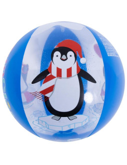 Piłka plażowa dmuchana 50cm pingwin magic ink 53060 2