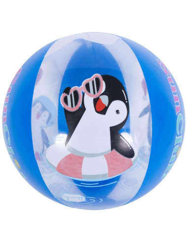 Piłka plażowa dmuchana 50cm pingwin magic ink 53060