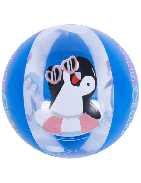 Piłka plażowa dmuchana 50cm pingwin magic ink 53060