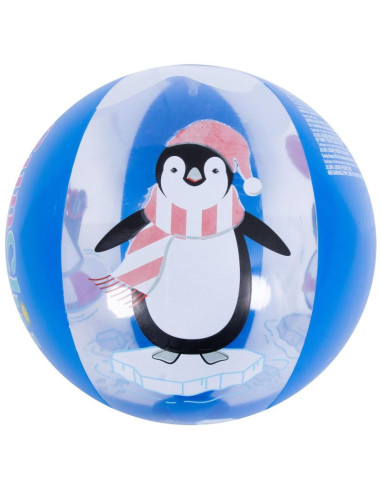 Piłka plażowa dmuchana 50cm pingwin magic ink 53060