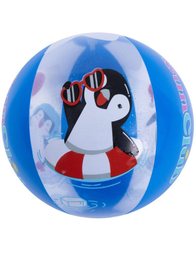 Piłka plażowa dmuchana 50cm pingwin magic ink 53060