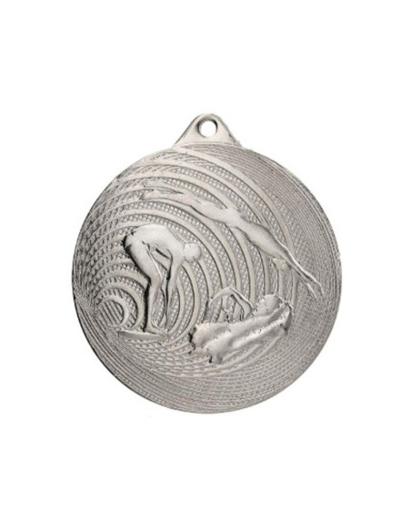 Medal stalowy pływanie fi 70 mmc3074 - srebrny