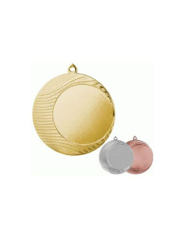 Medal złoty ogólny z miejscem na emblemat 50 mm - medal stalowy