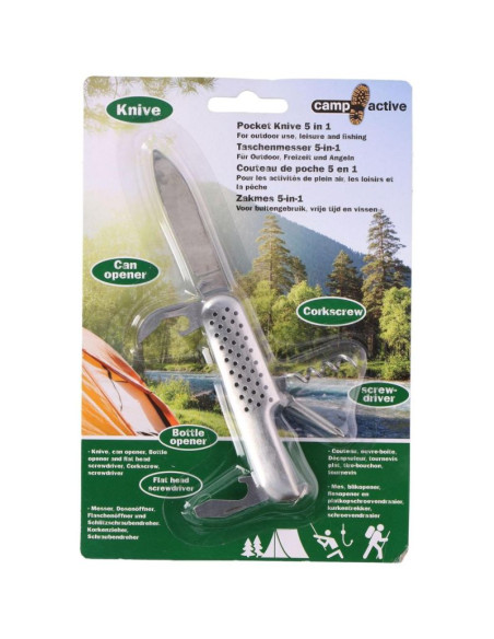 Nóż survivalowy wędkarski 5w1