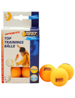 Piłeczki do tenisa stołowego best sporting training 6szt pomarańczowe