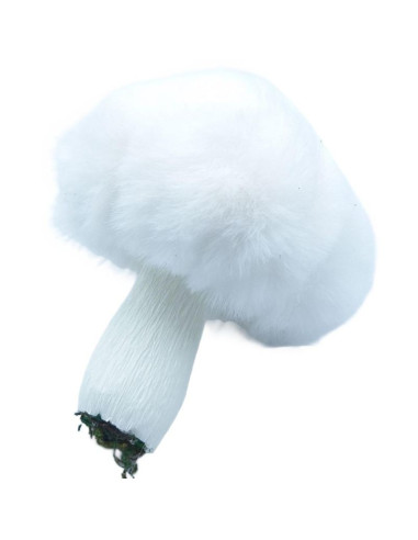 Zawieszka dekoracyjna grzybek 8x12cm biały