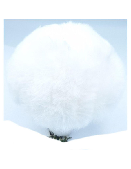 Zawieszka dekoracyjna grzybek 8x12cm biały