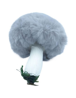 Zawieszka dekoracyjna grzybek 8x12cm szary