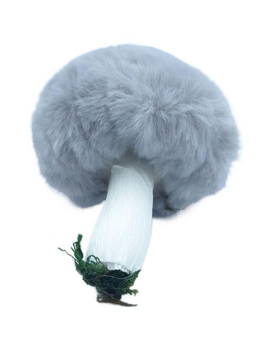 Zawieszka dekoracyjna grzybek 8x12cm szary