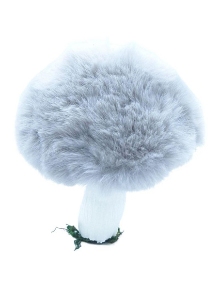 Zawieszka dekoracyjna grzybek 8x12cm szary